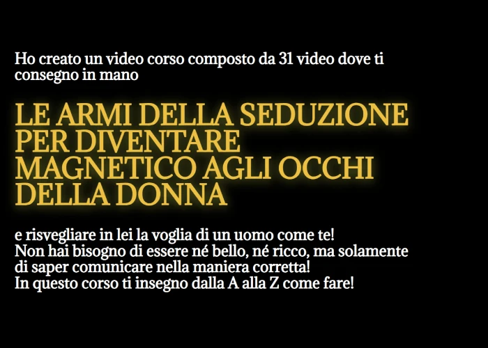 Come Diventare Magnetico agli Occhi della Donna – Prencipe Consulting
